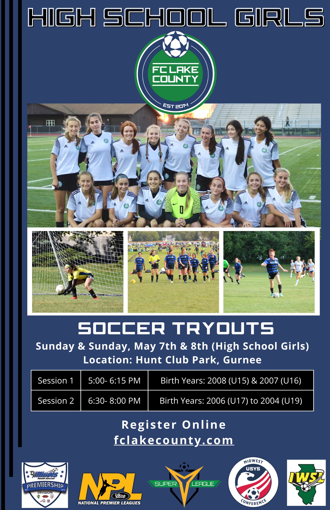HS Girls TRYOUT SCHEDULE